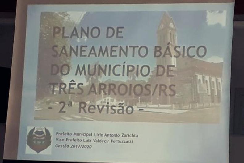 Revisão do plano de saneamento básico do município